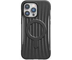 Biologiškai skaidus dėklas iPhone 14 Pro Max, juodas, X-Doria Raptic Clutch MagSafe