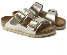 Birkenstock Arizona Kids Birko-Flor Electric Metallic Gold Siauri Basankoms (1014841)