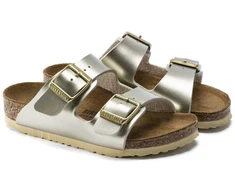 Birkenstock Arizona Kids Birko-Flor Electric Metallic Gold Siauri Basankoms (1014841)