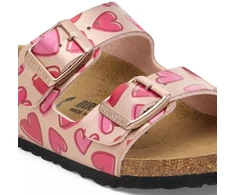 Birkenstock ARIZONA KIDS BS 1030434 ELECTRIC METALLIC COPPER HEARTS basutės (standartinis plotis)