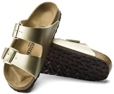 „Birkenstock Arizona“ moteriškos šlepetės „Birko-Flor Gold“, įprasto pločio (1016110)