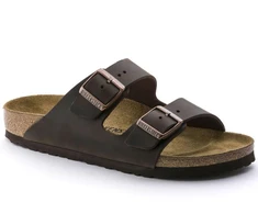 Birkenstock Arizona Nubuk Habana Siauri Rudi Moteriški/Vyriški Šlepetės (52533)