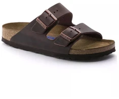 Birkenstock Arizona Soft Footbed Oiled Leather Habana Narrow moteriškos šlepetės (0452763)