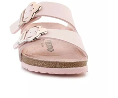 Birkenstock Arizona su gėlių sagtimi vaikams 1031703 šviesiai rožinis toninis