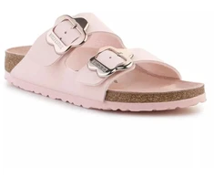 Birkenstock Arizona su gėlių sagtimi vaikams 1031703 šviesiai rožinis toninis