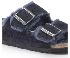 Birkenstock Arizona VL Shearling Midnight Suede Odos Odos Siaurū Batai (1020583)