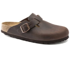 Birkenstock Boston Habana alyvuotos odos moteriški/vyriški klumpiai (įprasto pločio/platesni) (0860131)