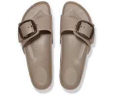Birkenstock Madrid Big Buckle EVA šlepetės, pilkai smėlio spalvos
