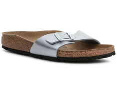 Birkenstock Madrid Sidabrinis W moteriškos šlepetės, sidabrinės