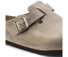 Birkenstock moteriškos klumpės BOSTON BS 1019484 TABACCO BROWN (siauras modelis)