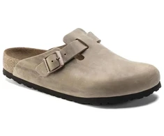 Birkenstock moteriškos klumpės BOSTON BS 1019484 TABACCO BROWN (siauras modelis)