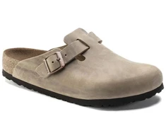Birkenstock moteriškos klumpės BOSTON BS 1019484 TABACCO BROWN (siauras modelis)