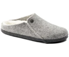 Birkenstock Zermatt Šviesiai pilkos vilnos veltinio šiltintos vyriškos/moteriškos šlepetės Reguliarus Platus (1015092)