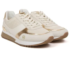 Bladozłote sneakersy moterims Michael Kors 49R4AIFS1M