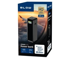 BLOW išorinė baterija 27000mAh PD 140W AIR99.9 juoda
