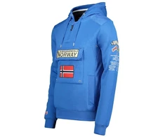 Geographical Norway GYMCLASS vyriški kamufliažiniai marškinėliai 100 (WT1663H/GN/MILITAIRE Mėlynas)