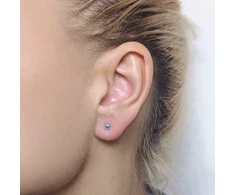 Blue Helix auskarai Luxe Mėlyna