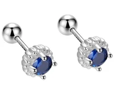 Blue Helix auskarai Nova Mėlyna