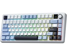 Blue Mėlyna Klaviatūra Aula F75 MAX (Glacier Mėlyna) - LEOBOG Reaper Switches