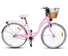 Blue Mėlyna MalTrack [CITY BIKE 28" SS][MILK Rožinis] + Mėlynas