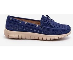 Blue Moteriški mokasinai su lanku Navy Mėlyna Reece