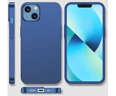 Blue priekinis ir galinis dangtelis iPhone 13 + grūdinto stiklo ekrano apsauga mėlyna (JR-BP927 mėlynas)
