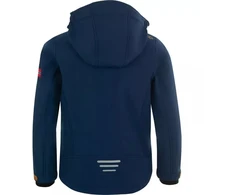 Blue TrollKids Vaikiška striukė Trollfjord mystic mėlynas/golden yellow softshell navy mėlynas (161-146)