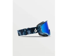 Blue Volcom YAE LAGOON TIE DYE/Mėlynas CHROME moteriški/vyriški snieglenčių akiniai UV apsauga mėlyni (VG0722110)