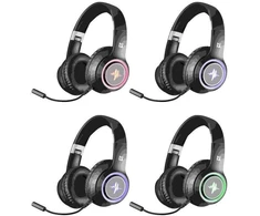 „Bluetooth“ belaidės ausinės „Defender Freemotion B571“, juodos, su LED apšvietimu