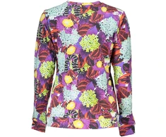 BLUZA DAMSKA KLASY CAVALLI BEZ ZAMKA FIOLETOWA