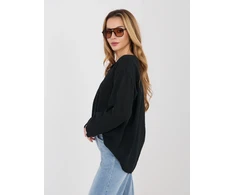 moteriška palaidinė oversize juoda