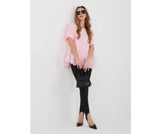 moteriška palaidinė šviesiai rožinė oversize