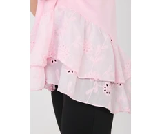 moteriška palaidinė šviesiai rožinė oversize