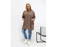 Bluzka-RV-BZ-A1076.00-ciemny bezowy