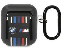 BMW BMA222SWTK AirPods 1/2 dėklas juodos spalvos Multiple Colored Lines
