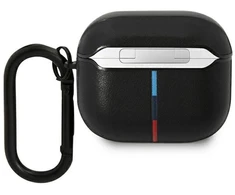 BMW BMA322PVTK AirPods 3 gen dangtelis, juodas/juodas odos, lenkta linija