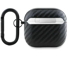 BMW BMA4CMPUCA AirPods 4 dėklas juodas/juodas PU Carbon M Collection