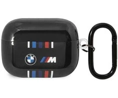 Dėklas BMW BMAP22SWTK AirPods Pro dangtelis juodas/juodas Kelios spalvotos linijos