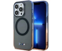 BMW BMHMP14XHTGE Apple iPhone 14 Pro Max 6.7″ pilkas kietas dėklas Gradient Bumper MagSafe