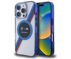 BMW BMHMP16X23HTPUT Apple iPhone 16 Pro Max 6.9" dėklas telefonui skaidrus hardcase Motosport IML Circle MagSafe