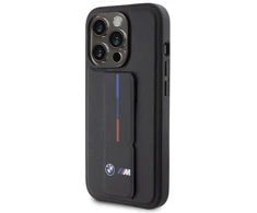 Dėklas BMW BMHCP15L22GSLK Apple iPhone 15 Pro 6.1″ juodos spalvos kietas dėklas Grip Hot Stamp