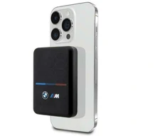 BMW Powerbank inductive BMPBMS5K22PGVK 15W 5000mAh + kabelis juodos spalvos M Collection MagSafe