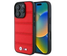 Dėklas BMW BMHMP16X23PUSPR Apple iPhone 16 Pro Max 6.9" raudona/raudona M perforuota ir susiūta linija MagSafe