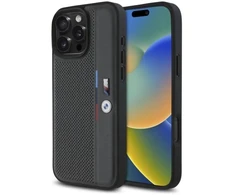 BMW BMHCP16L23 PUPVA Apple iPhone 16 Pro 6.3″ anthracite kietas dėklas M Perforated Tricolor Detail Line