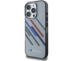 BMW Motosport IML dėklas iPhone 16 Pro Max“ – pilkas