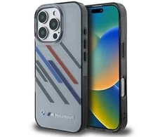 BMW Motosport IML dėklas iPhone 16 Pro Max“ – pilkas