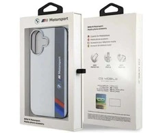 BMW Motosport IML iPhone 16 Dėklas - Pilkas
