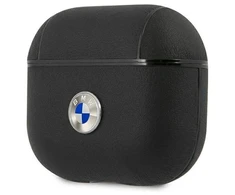 BMW originalios odos dėklas AirPods 3 su sidabriniu logotipu – Juodas