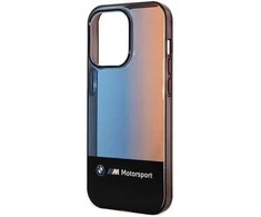 BMW pusiau trispalvė dėklas iPhone 14 Pro Max (juodas)