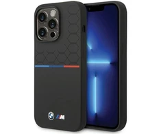 Dėklas BMW BMHCP15X22SMPK Apple iPhone 15 Pro Max 6.7″ juodos spalvos Silicone Pattern